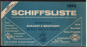 Die Deutsche Schiffsliste 1992 (1 St.) Eckardt & Messtorff